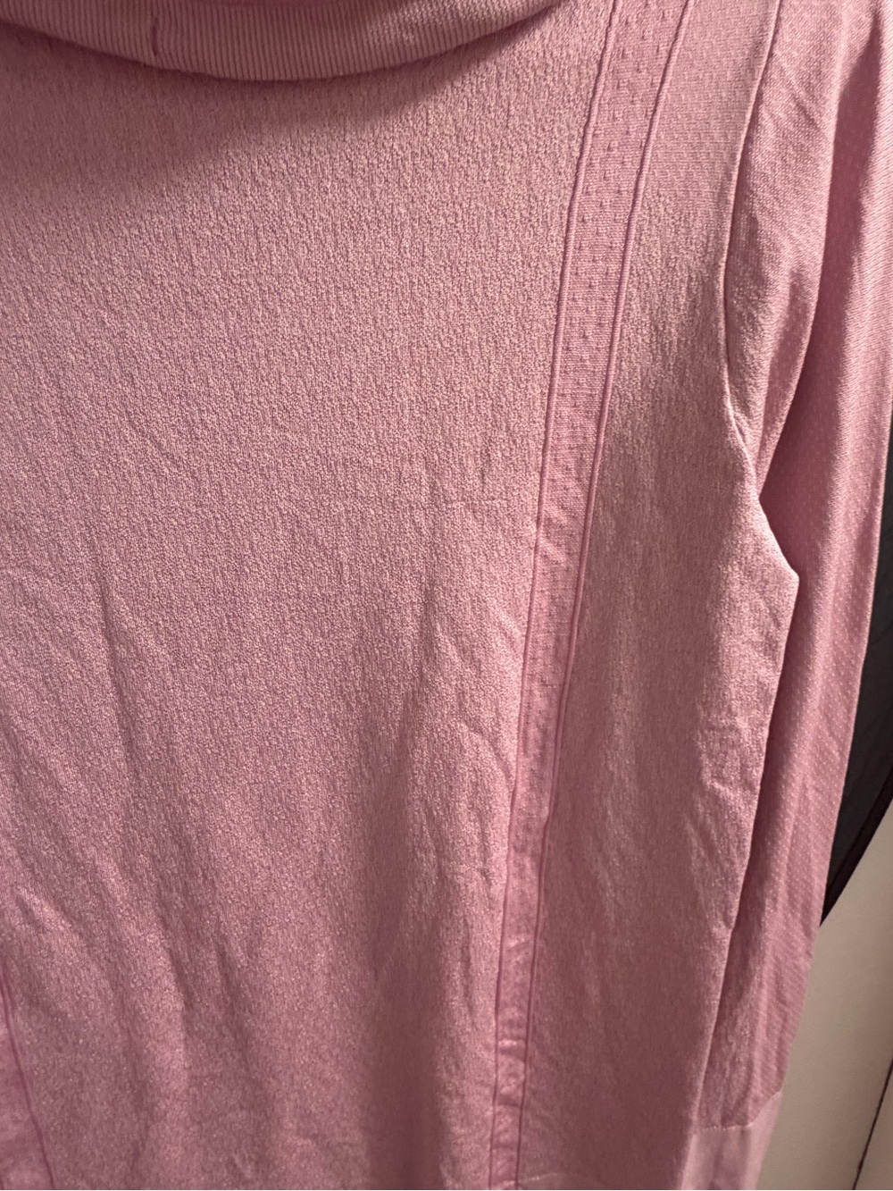 Under Armour Pink Cowl Neck Drawstring Knit Pullover Sweatshirt Size S - Picture 7 of 11